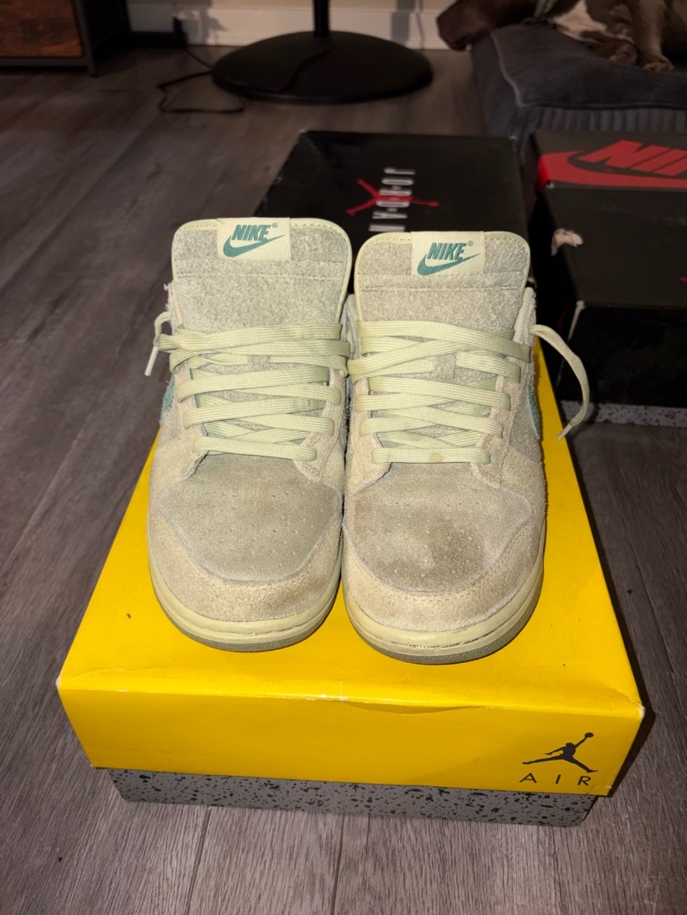 Nike ' Low-Top olive aura Sneakers in Pale Green